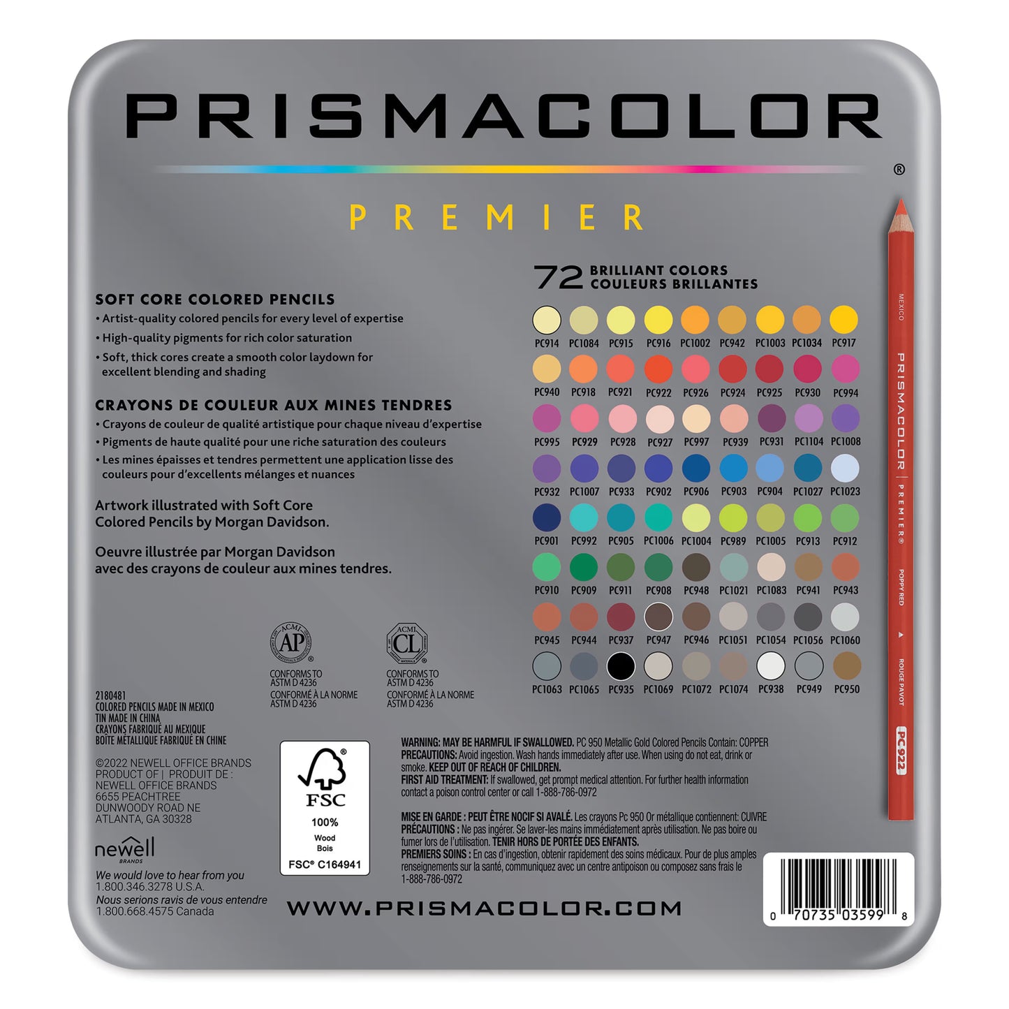 Prismacolor Premier Colored Pencil Sets - 72 unidades