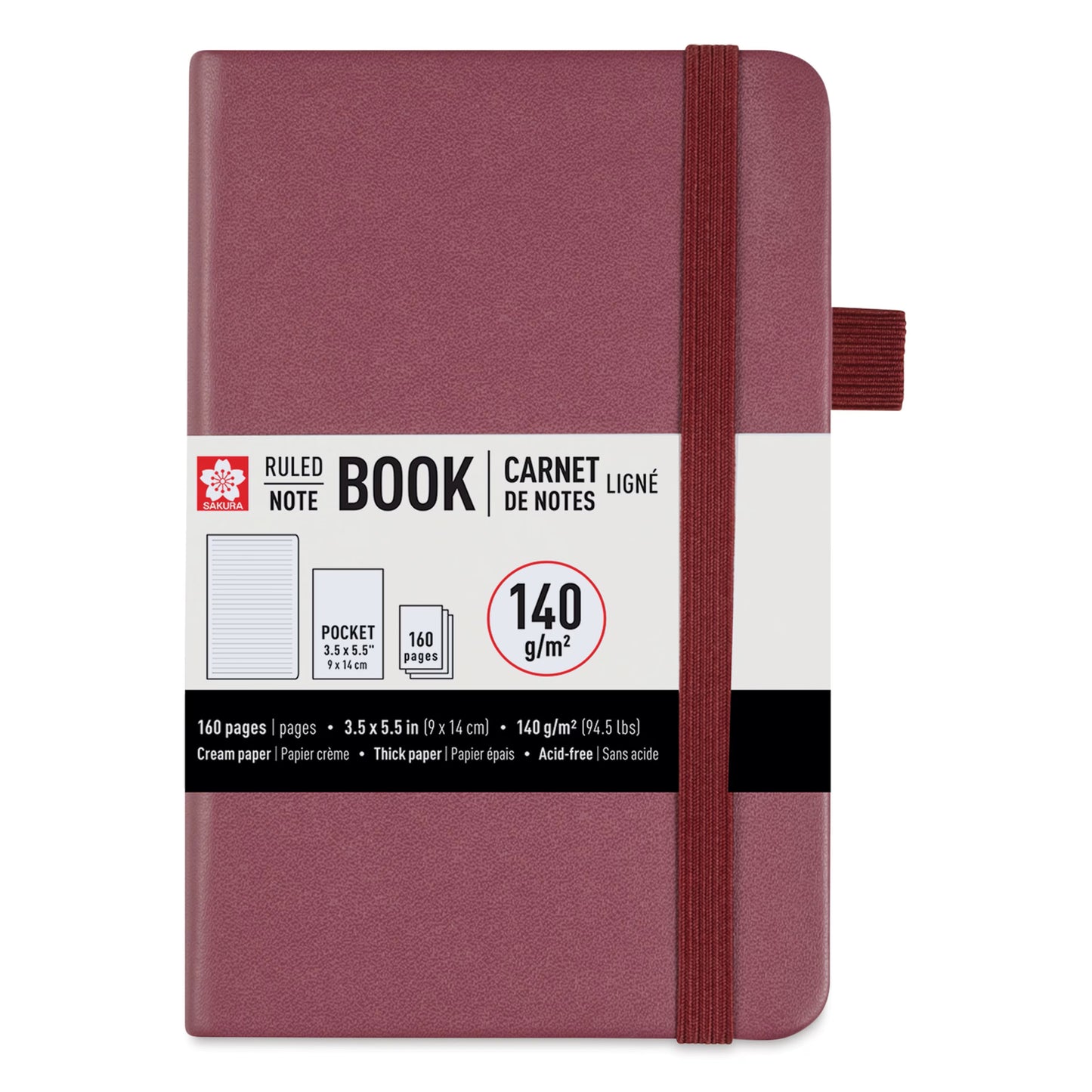 SAKURA - Notebooks - Hardcover (Tapa Dura) - Pocket (3.5" x 5.5")