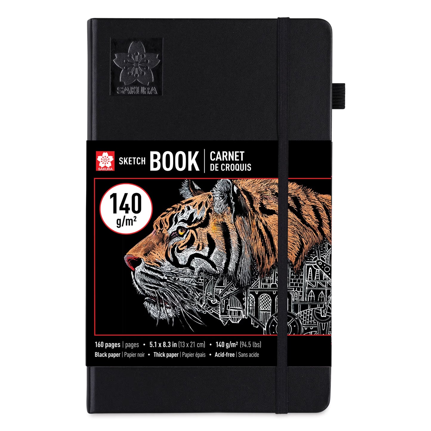 SAKURA - Sketchbook - Hardcover (Tapa Dura) - Hojas Negras