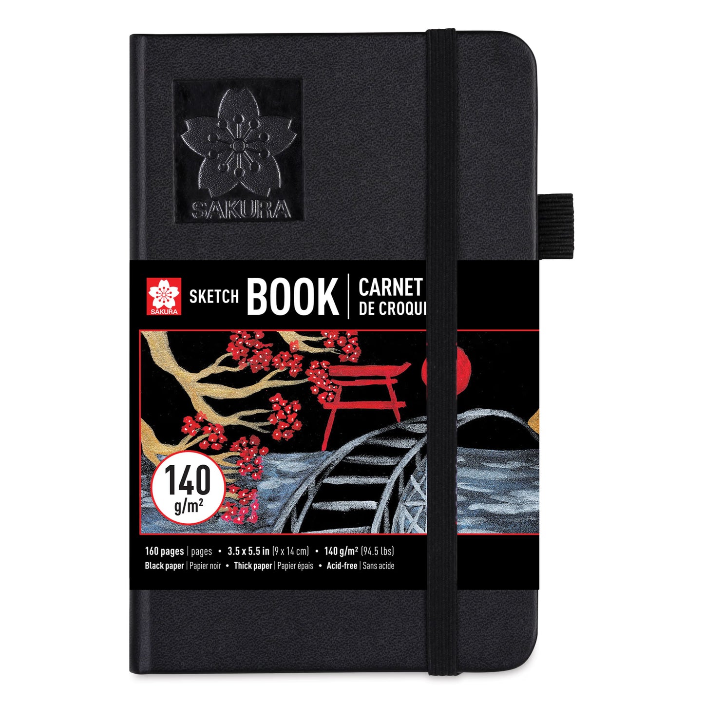 SAKURA - Sketchbook - Hardcover (Tapa Dura) - Hojas Negras