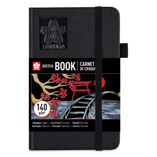 SAKURA - Sketchbook - Hardcover (Tapa Dura) - Hojas Negras