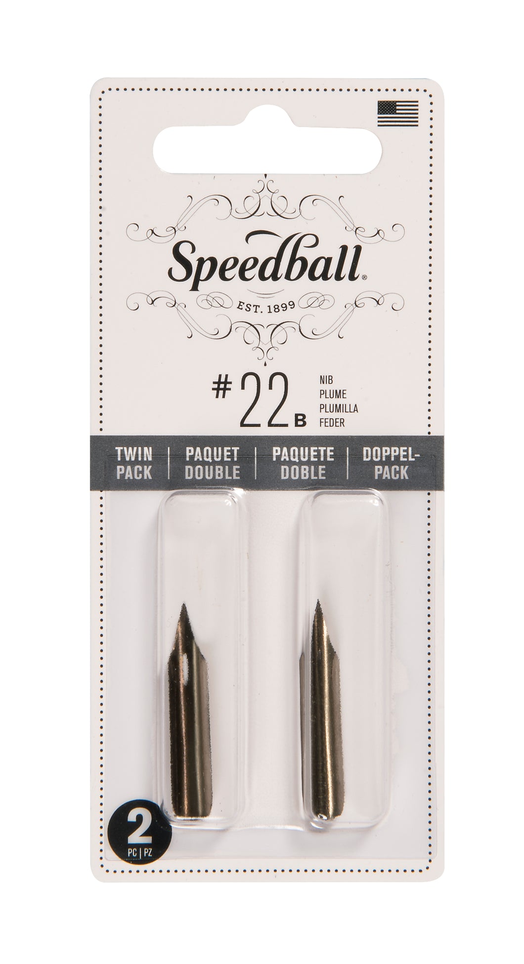 SPEEDBALL - Hunt 22B - (Plumilla Punta Fina) - Set de 2 unidades