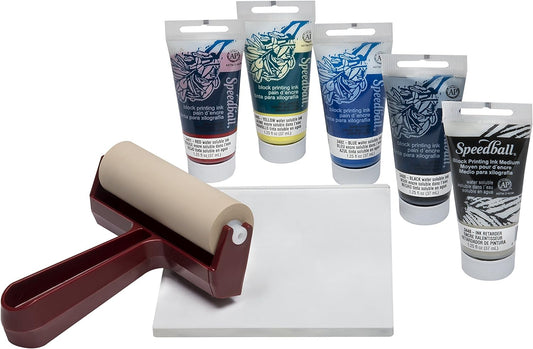 SPEEDBALL -  Gel Printing Starter Kit (Kit de Impresión de Gel)