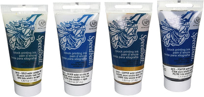 SPEEDBALL - Metallic Block Printing Ink Set of 4
