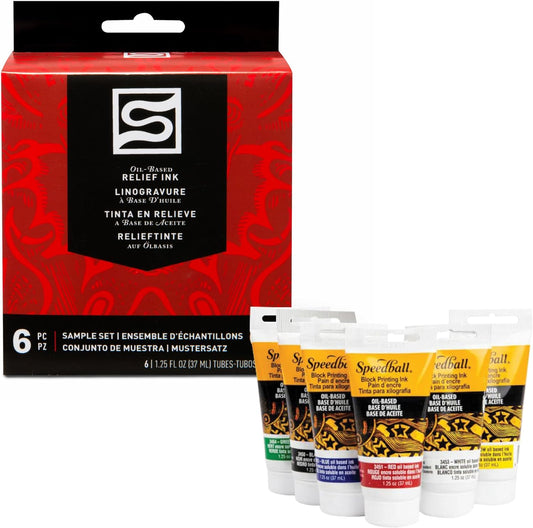 SPEEDBALL - Oil-Based Relief Inks Sample Set