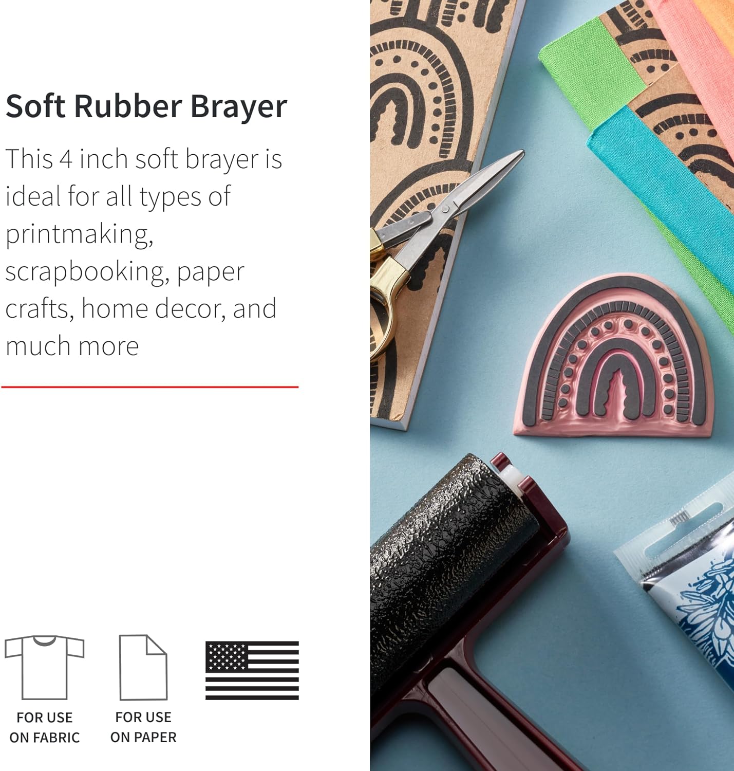 SPEEDBALL - Pop-In 4" Soft (Soft Roller for Linocut)
