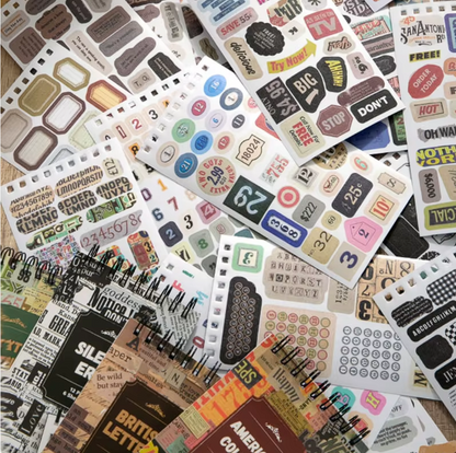 STICKERS - Letter Stickers
