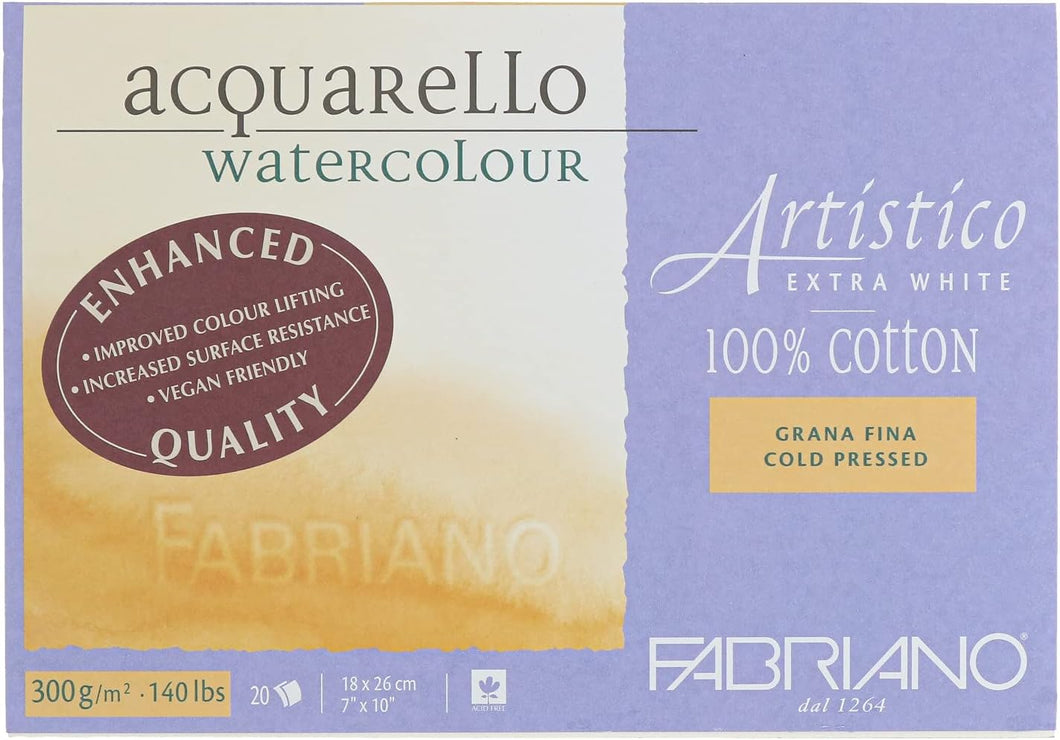 FABRIANO - Artistico Extra-White Free Sheet Watercolor Blocks