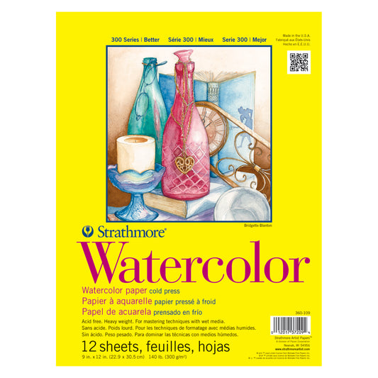 STRATHMORE - Watercolor Paper Pads 300 Series (Libreta de Acuarela 300 GSM)