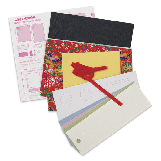 Aitoh Kit de Origami - Shiori Ninygo - Japanese Paper Doll Bookmark