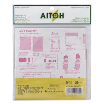 Aitoh Kit de Origami - Shiori Ninygo - Japanese Paper Doll Bookmark