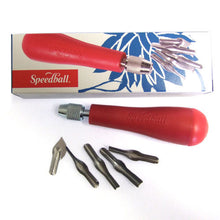 Cargar imagen en el visor de la galería, SPEEDBALL - Lino Cutter Assortment No. 1 (Surtido de Gubias para Linoleo o Goma) CAJA GOLPEADA DESCUENTO
