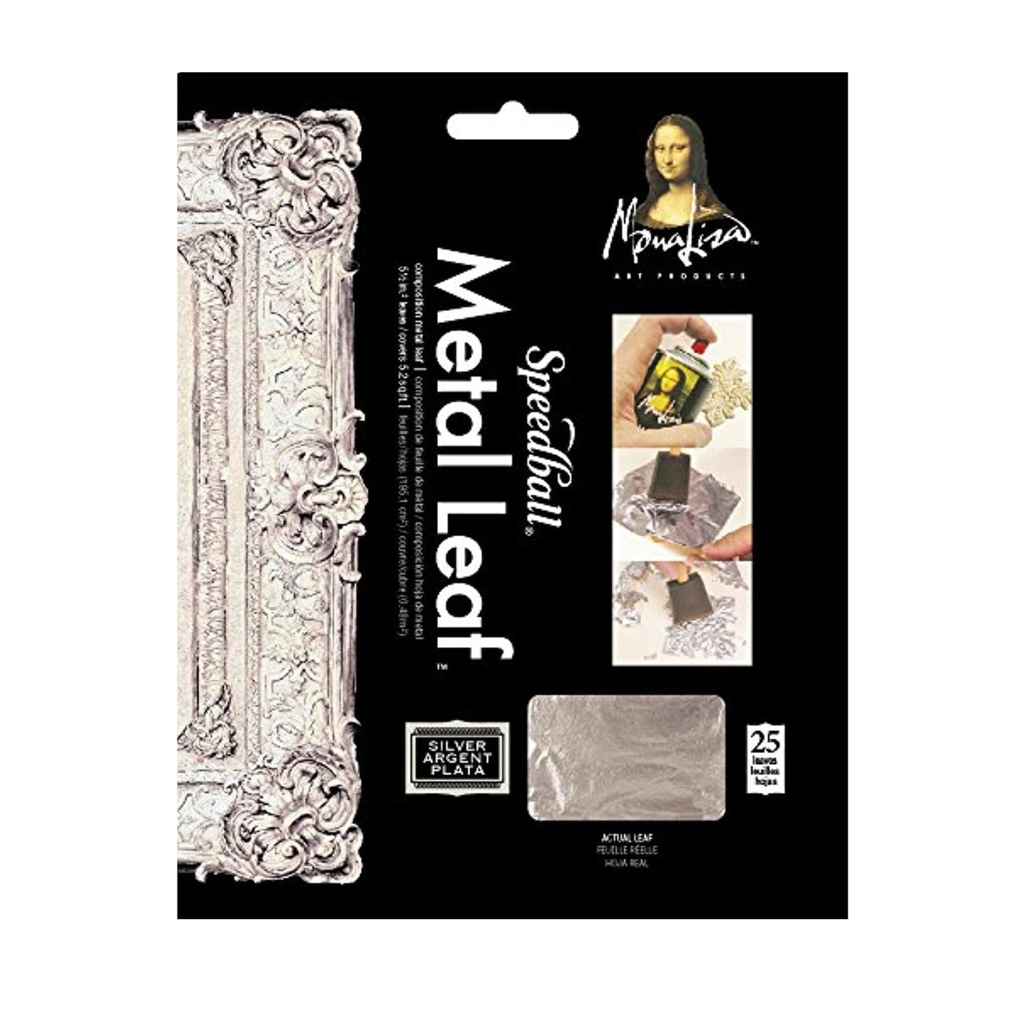 MONA LISA (Speedball) - Metal Leafing Sheets - Gold Leaf - Silver