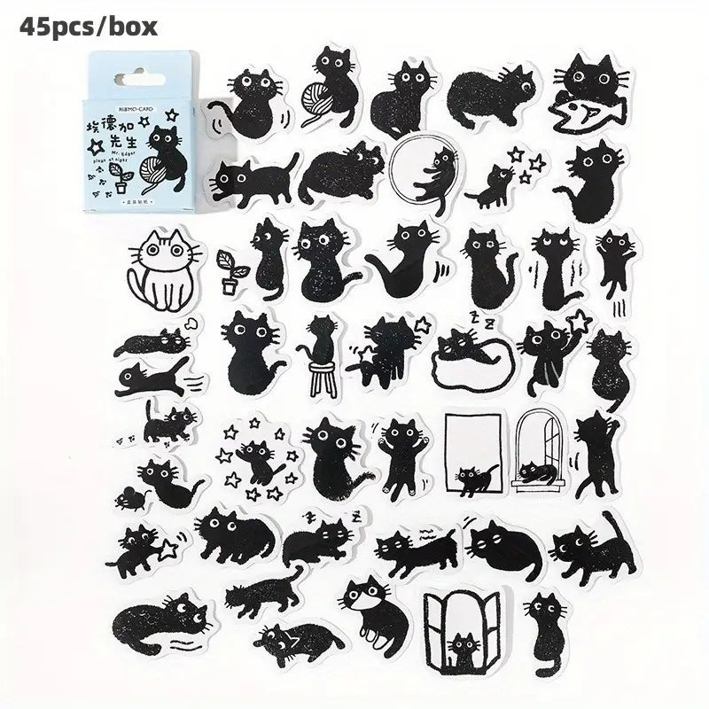 Stickers - Black Kittens 1