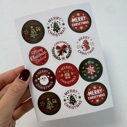 Stickers - Navidad Redondos