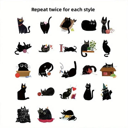 Stickers - Gatitos Negros 2