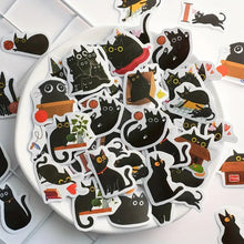 Cargar imagen en el visor de la galería, Stickers - Gatitos Negros 2
