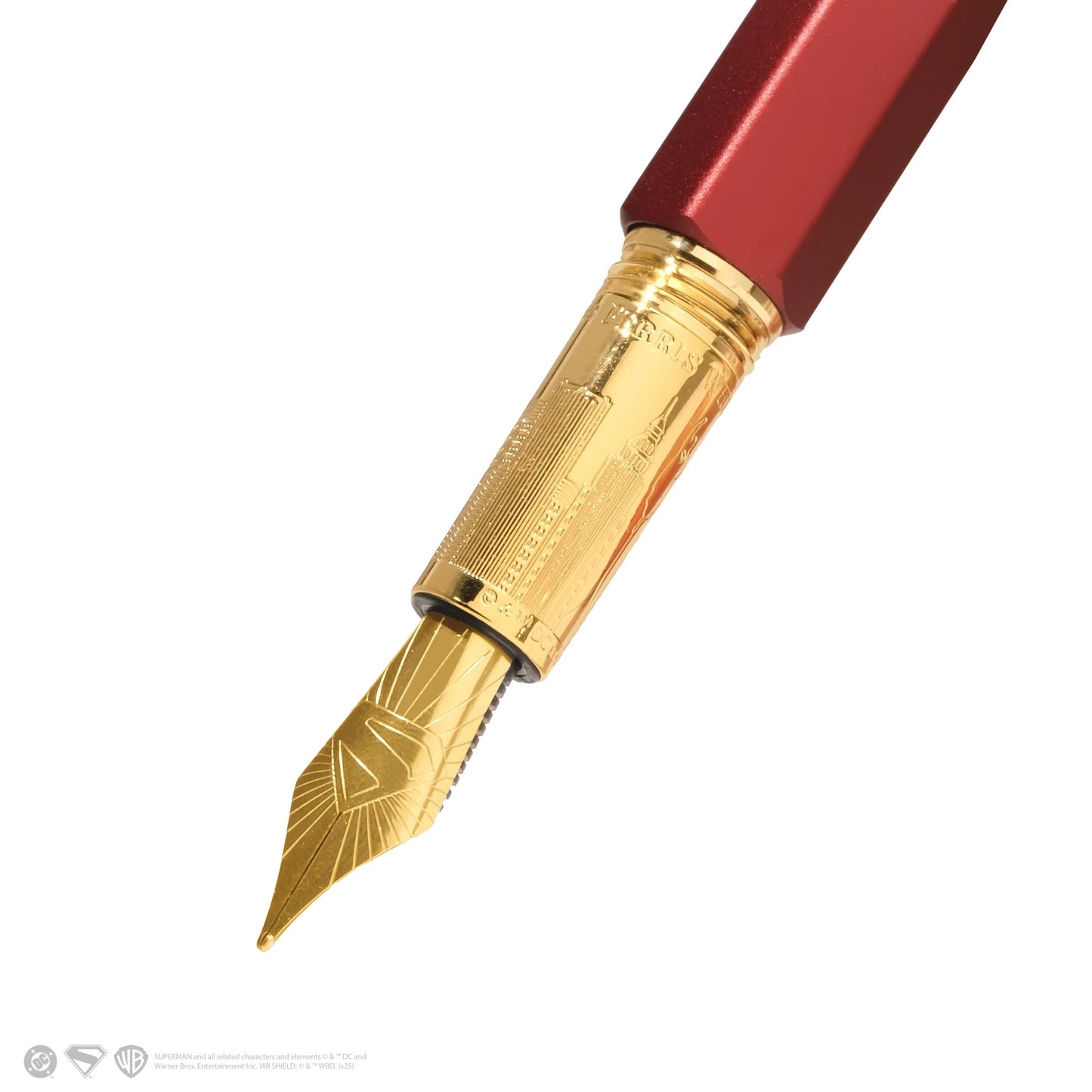 Ferris Wheel Press - Marquise Fountain Pen | Superman Pen and Ink Set | The Voice of Metropolis