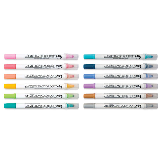 KURETAKE ZIG - Clean Color Dot - Dual Marker - Set de 12