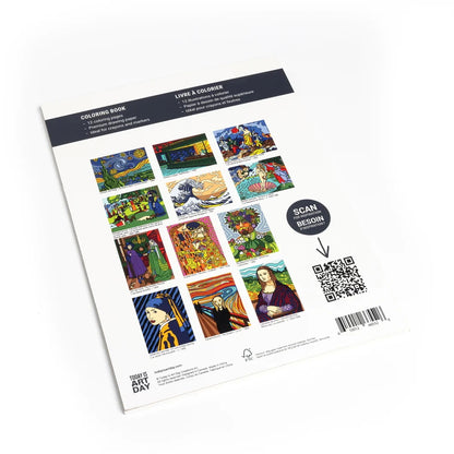TODAY IS ART DAY - Art History Coloring Books - Masterpieces