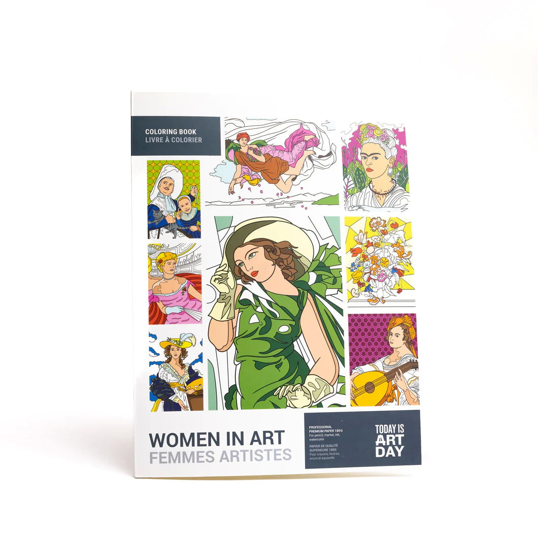 TODAY IS ART DAY - Art History Coloring Books - Coloring Book - Women in Art