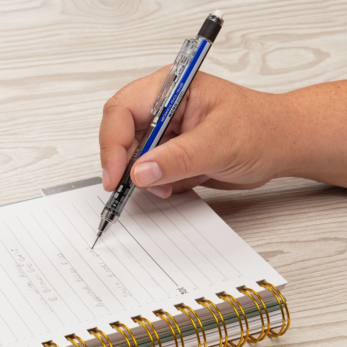 TOMBOW - MONO Graph Mechanical Pencil, Tri-Color, Refillable, 0.5mm (Lápiz Mecánico)