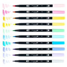 Cargar imagen en el visor de la galería, TOMBOW - Dual Brush Pen Set de 10 - Pastel
