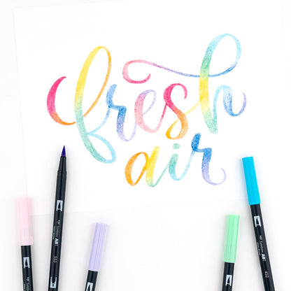 TOMBOW - Dual Brush Pen Set de 10 - Pastel