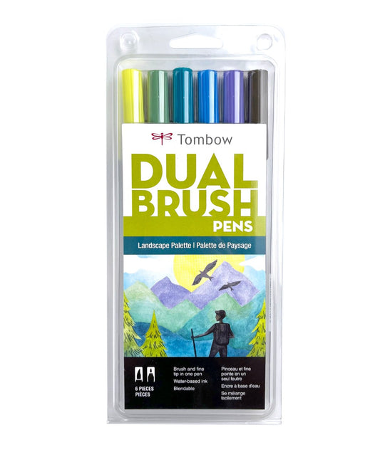 TOMBOW - Dual Brush Pen Set de 6 - Landscape