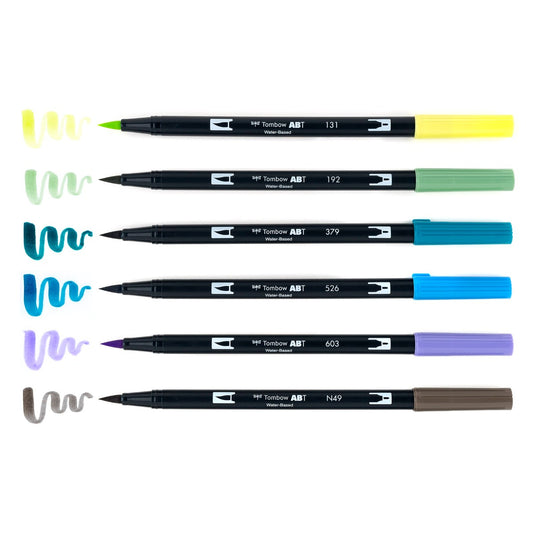 TOMBOW - Dual Brush Pen Set de 6 - Landscape
