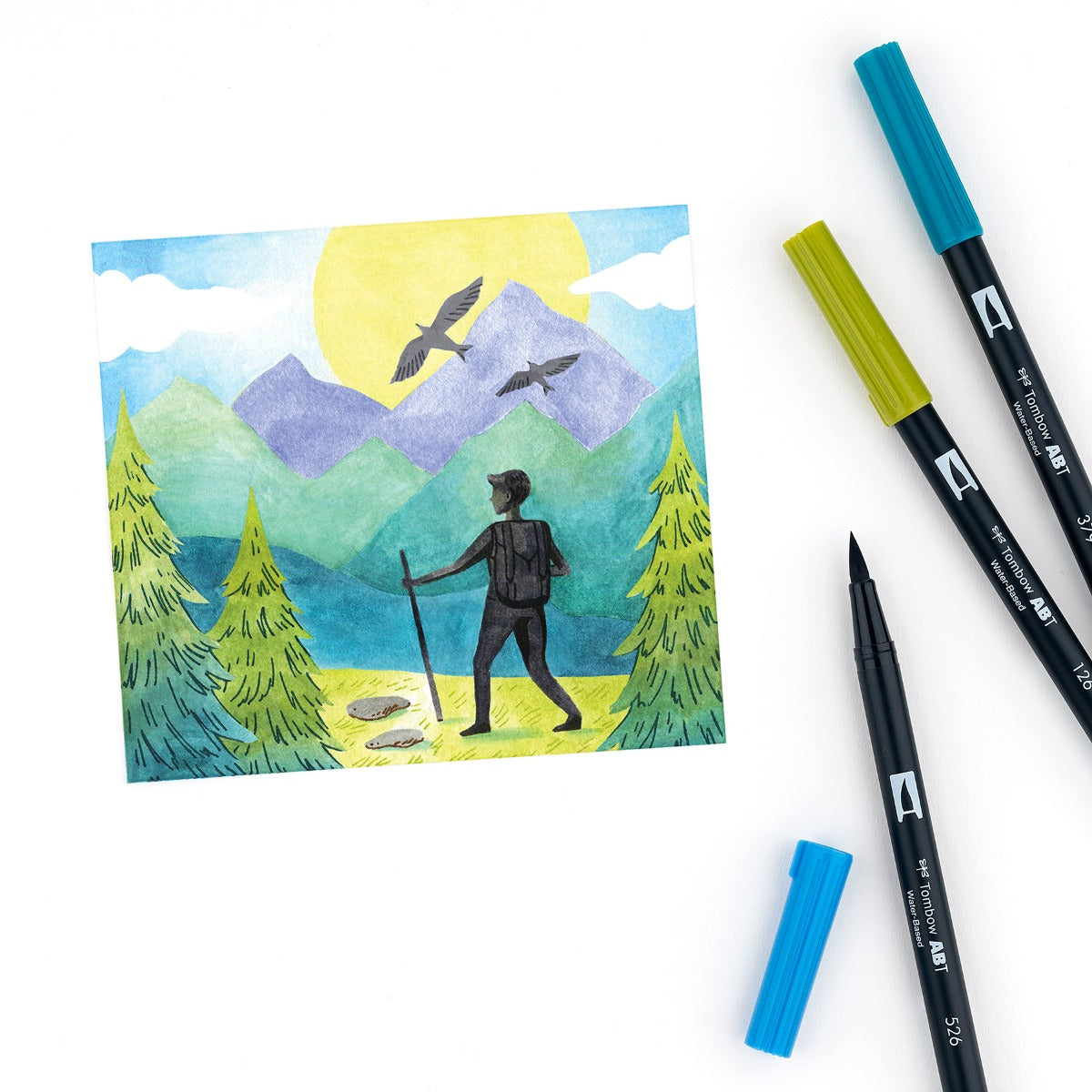 TOMBOW - Dual Brush Pen Set of 6 - Landscape