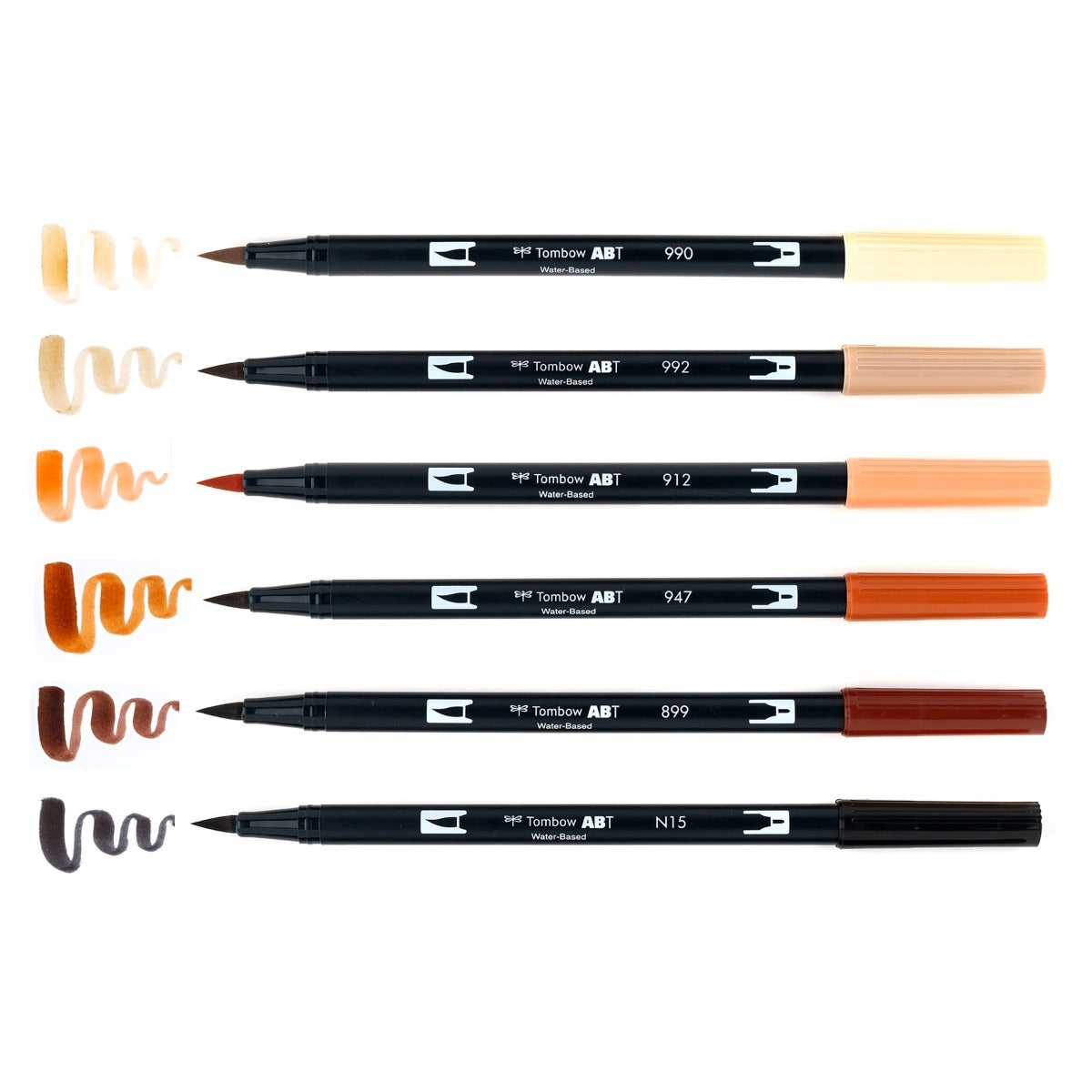 TOMBOW - Dual Brush Pen Set of 6 - Portrait