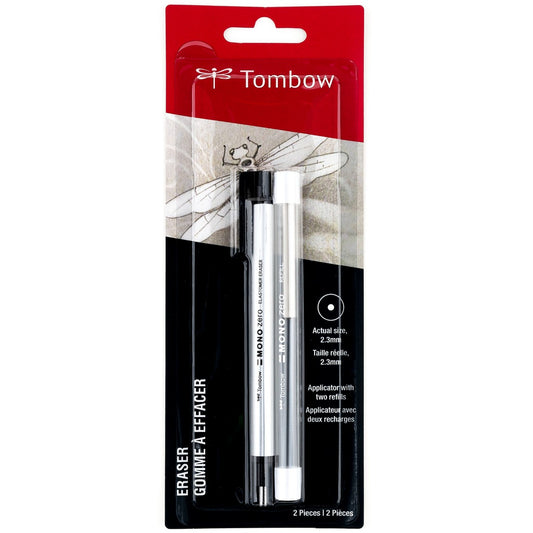 TOMBOW - MONO Zero Round Eraser + Refill Value Pack (Borrador)