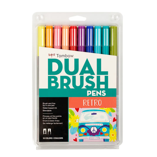 TOMBOW - Dual Brush Pen Set de 10 - Retro