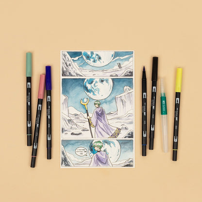 TOMBOW - Dual Brush Pen - MANGA SET - MOON