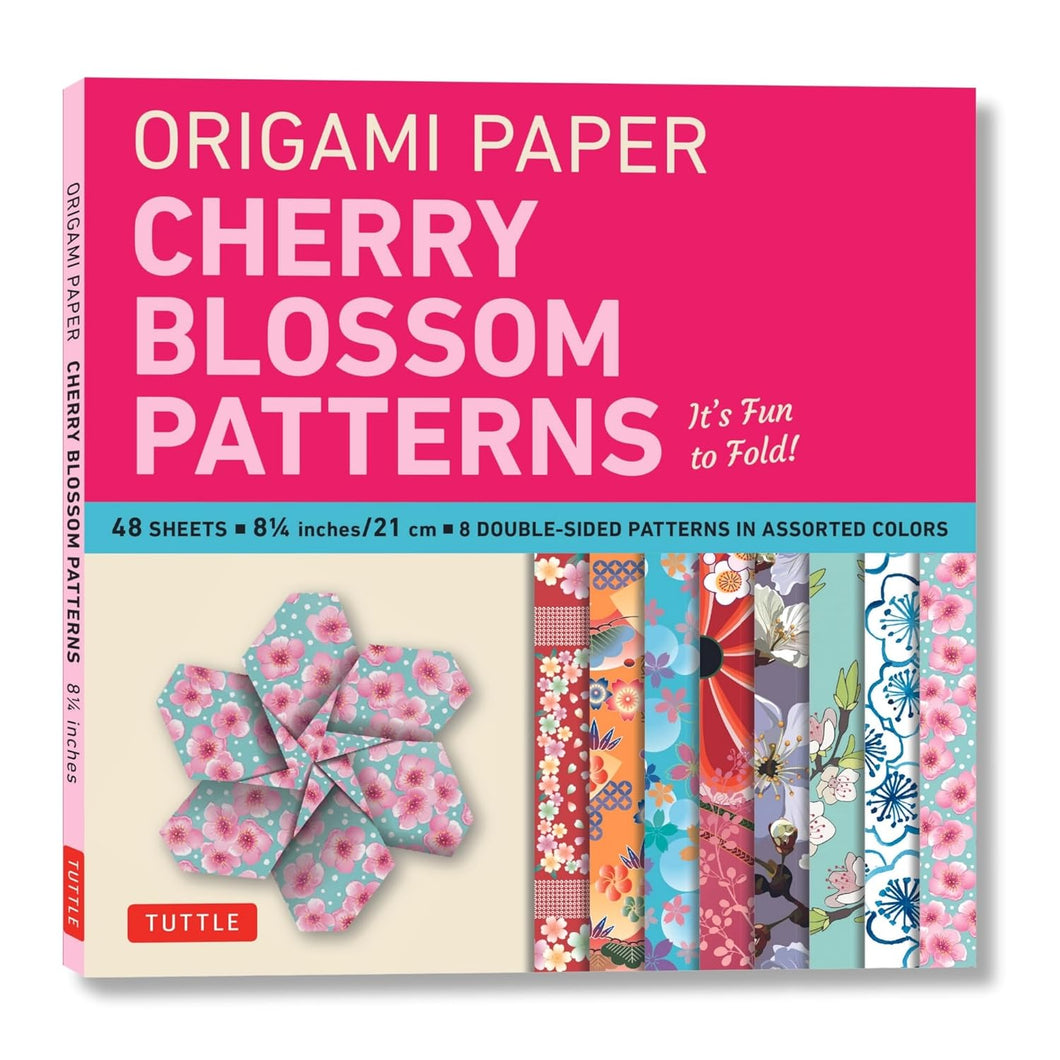 TUTTLE - Origami Cherry Blossoms Pattern 8 1/4