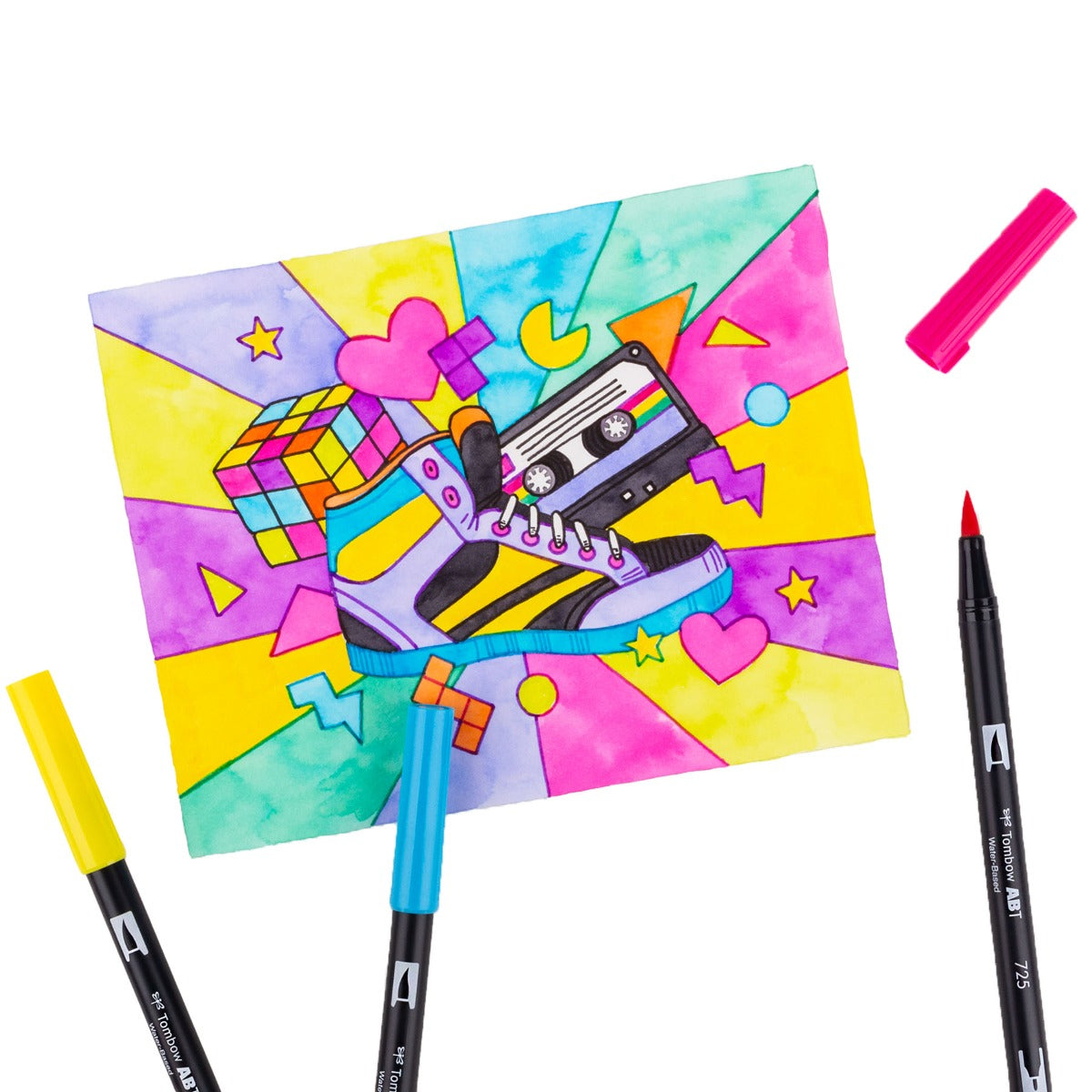TOMBOW - Dual Brush Pen Set of 10 - Eighties (80s)