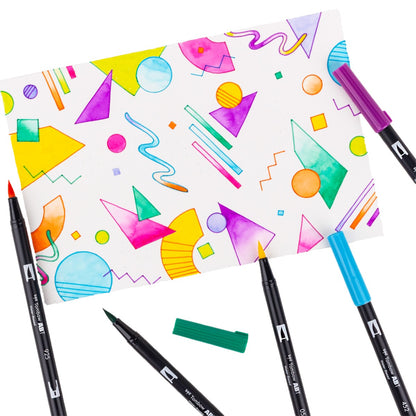 TOMBOW - Dual Brush Pen Set of 10 - Eighties (80s)