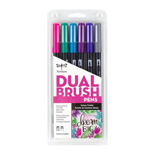 TOMBOW - Dual Brush Pen Set de 6 - Galaxy
