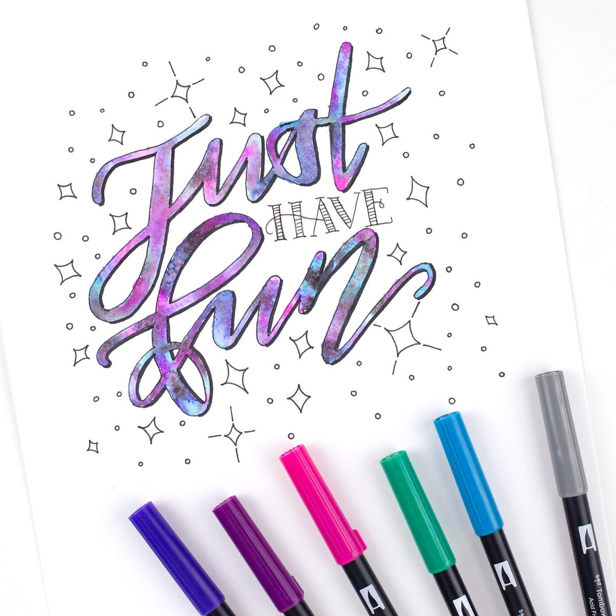 TOMBOW - Dual Brush Pen Set de 6 - Galaxy