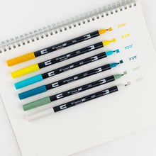 Cargar imagen en el visor de la galería, TOMBOW - Dual Brush Pen Set de 6 - Lemon Squeezy
