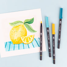 Load image into Gallery viewer, TOMBOW - Dual Brush Pen Set de 6 - Lemon Squeezy
