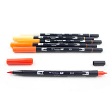 Load image into Gallery viewer, TOMBOW - Dual Brush Pen Set de 6 - Orange Blendables
