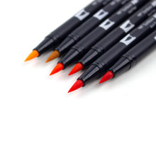 Load image into Gallery viewer, TOMBOW - Dual Brush Pen Set de 6 - Orange Blendables
