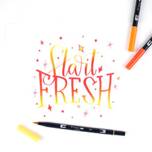 Cargar imagen en el visor de la galería, TOMBOW - Dual Brush Pen Set de 6 - Orange Blendables
