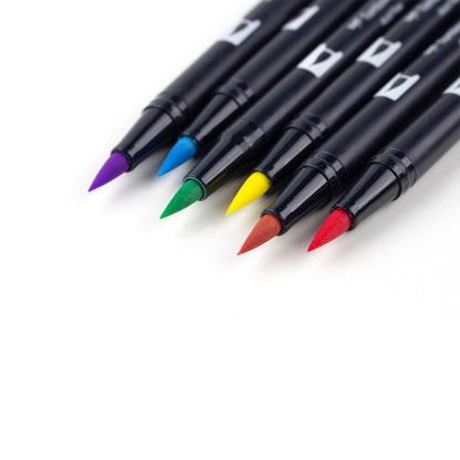 TOMBOW - Dual Brush Pen Set of 6 - Pastel