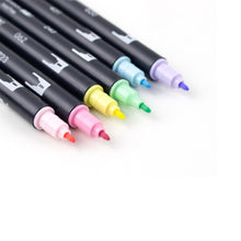 Load image into Gallery viewer, TOMBOW - Dual Brush Pen Set de 6 - Pastel
