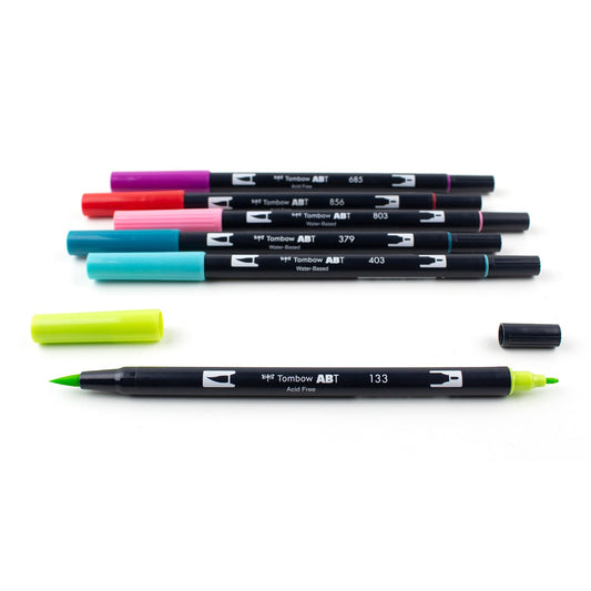 TOMBOW - Dual Brush Pen Set de 6 - Tropical