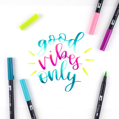 TOMBOW - Dual Brush Pen Set of 6 - Tropical