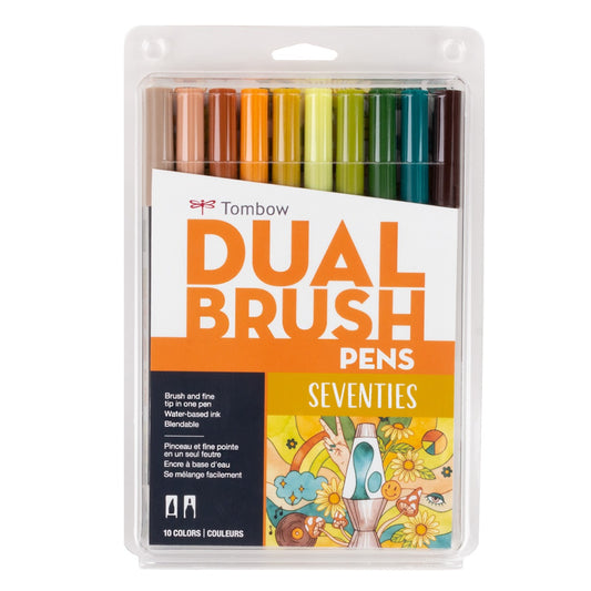 TOMBOW - Dual Brush Pen Set de 10 - Seventies (70s)
